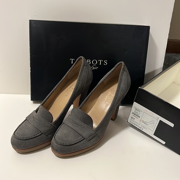 Talbots Shoes - Talbots Grey Suede Heel